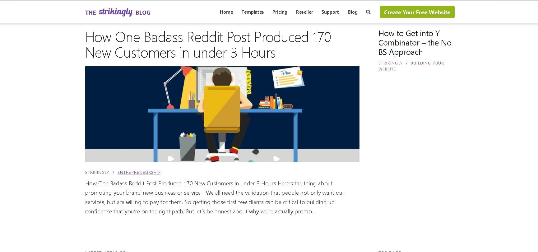 圖片取自Strikingly產品 圖片取自Strikingly產品